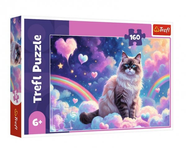 Trefl Puzzle 160 elementów Domowy kotek