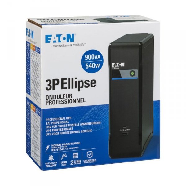 Eaton Zasilacz awaryjny UPS 3P Ellipse 900 USB FR 3P900UF