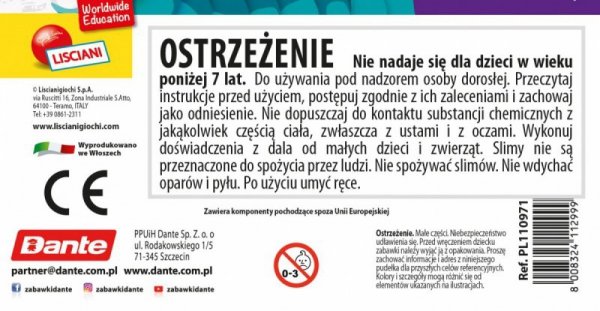 Lisciani Zestaw Slumi Science - Gniotek Kameleon