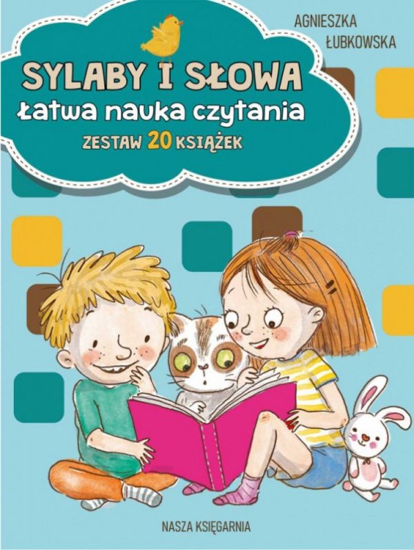 Nasza księgarnia Książeczki Sylaby i słowa. Łatwa nauka czytania - zestaw 20 książek