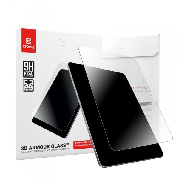 CRONG 3D Armour Glass - Szkło hartowane iPad Pro 11 M5 2025 / iPad Pro 11 M4 2024