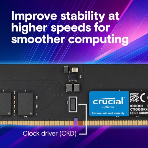 Crucial Pamięć DDR5 64GB/6400 CL52 CUDIMM