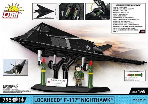 Cobi Klocki Klocki Lockheed F-117 Nighthawk 795 klocków