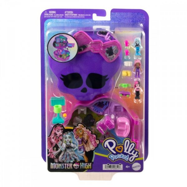 Mattel Figurki Polly Pocket Monster High Zestaw kompaktowy