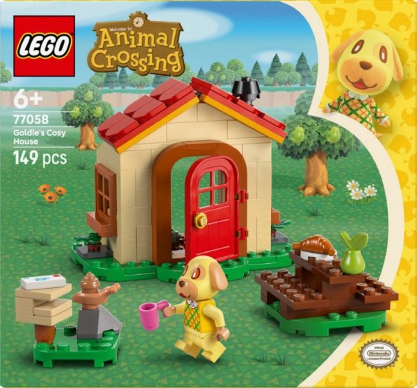 LEGO Klocki Animal Crossing 77058 Przytulny dom Goldie