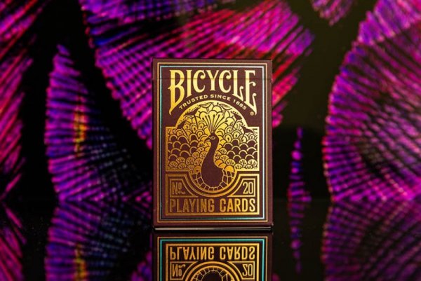 Bicycle Karty Peacock Purple