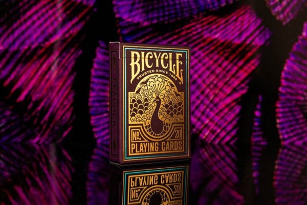 Bicycle Karty Peacock Purple