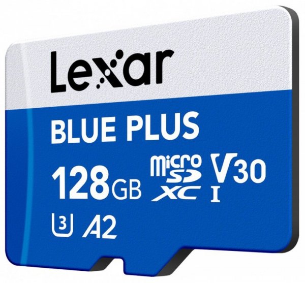 Lexar Karta pamięci microSD 128GB C10 A2 U3 V30 170MB/s Blue Plus