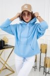 Vittoria Ventini Noemi WJ8890 Baby Blue Dámská mikina