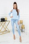 Vittoria Ventini Eliza Tulle MCY02679 Baby Blue Svetr