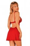 Obsessive Luvae babydoll červená Košilka