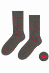 Steven 136 084 srdce grafitové Pánské ponožky
