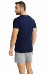 Henderson Fact 40673-59X tmavě modrý melanž Panské pyžamo