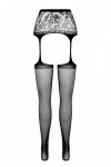 Passion S028 bílé Strip Panty Punčochy