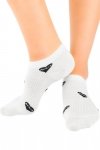 Noviti ST 033 W 01 ažurové černobílé Dámské kotníkové ponožky