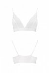 PS001 TOP white biustonosz bawełniany z koronką