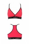 PS008 TOP red sportowy biustonosz bawełniany