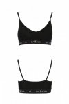 PS009 TOP black bawełniany biustonosz