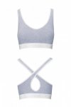 PS012 TOP grey biustonosz bawełniany