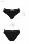 PS004 PANTIES black figi bawełniane
