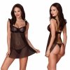 MILAGROS CHEMISE Czarna koszulka