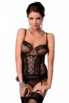 MARCELLE CORSET Biały gorset koronkowy