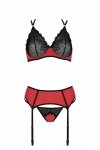 MAGNOLIA SET Czerwony zestaw dwuczęściowy