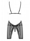 Bielizna-Millagro koszulka i stringi czarna L/XL