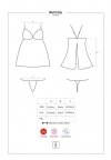 Bielizna-Behindy babydoll i stringi czarne L/XL
