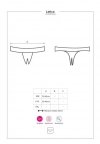 Bielizna-Letica stringi otwarte czarne  S/M