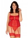 Bielizna-Blossmina gorset i stringi  4XL/5XL