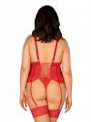 Bielizna-Blossmina gorset i stringi  4XL/5XL