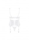 Bielizna-Amor Blanco gorset i stringi biały  S/M