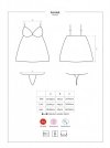 Bielizna-Luvae babydoll i stringi czarne XXL