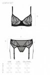 LEAFA SET Czarny komplet
