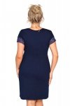 Koszulka nocna plus size - Mariza granatowa