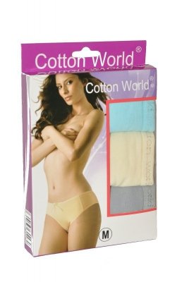 Cotton World lycra A'3 dámské kalhotky