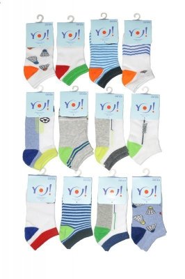 YO! SK 08 Boy 23-30 Chlapecké kotníkové ponožky