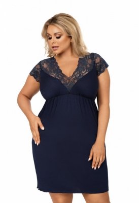 Donna Tess tmavě modrá Noční košile Size Plus