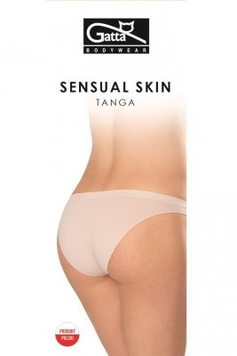 Gatta Sensual skin Tanga 1645 béžové Kalhotky