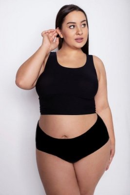 Julimex Flexi-One Plus Size Maxi černé Kalhotky