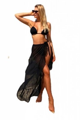 Qso Black Skirt Plážová sukně
