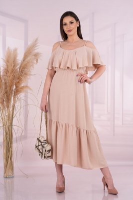Merribel Sunlov Beige Šaty