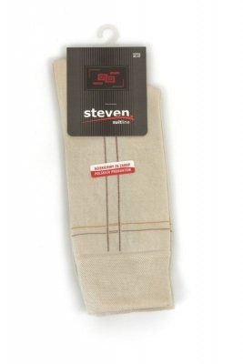 Steven 056 21 vzor světle béžové Pánské ponožky