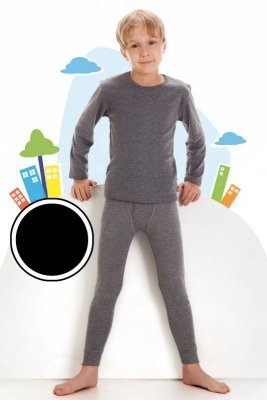 Cornette Kids 711 černé Chlapecké spodní kalhoty