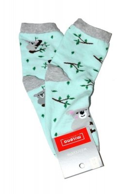 Milena 0200 Koala asymetrické Dámské ponožky