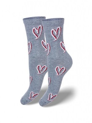 Milena 0200 proužek Valentýnské Dámské ponožky
