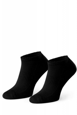 Steven Supima 157 005 černé kotníkové ponožky