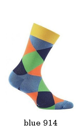 Wola Perfect Man Casual W94.N03 Pánské ponožky vzorované 