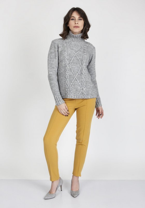 MKMSwetry Estelle SWE 121 šedý Svetr